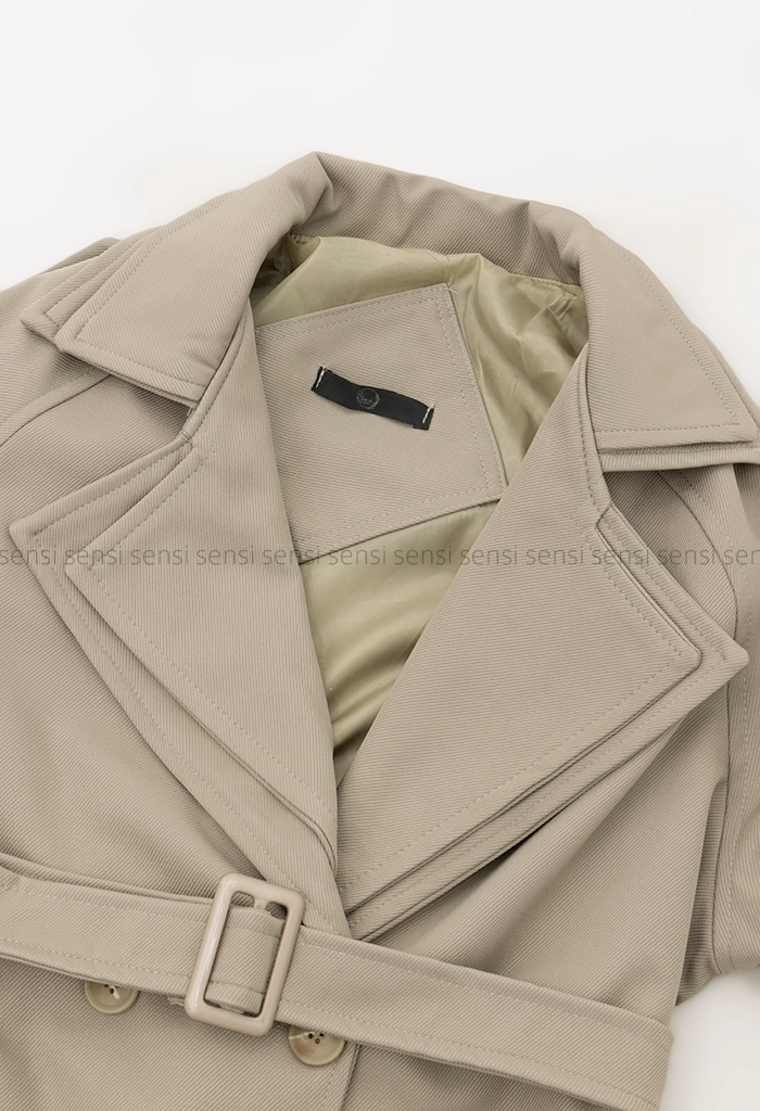 ترنچ کت کتان آستر دار @@کد1004362